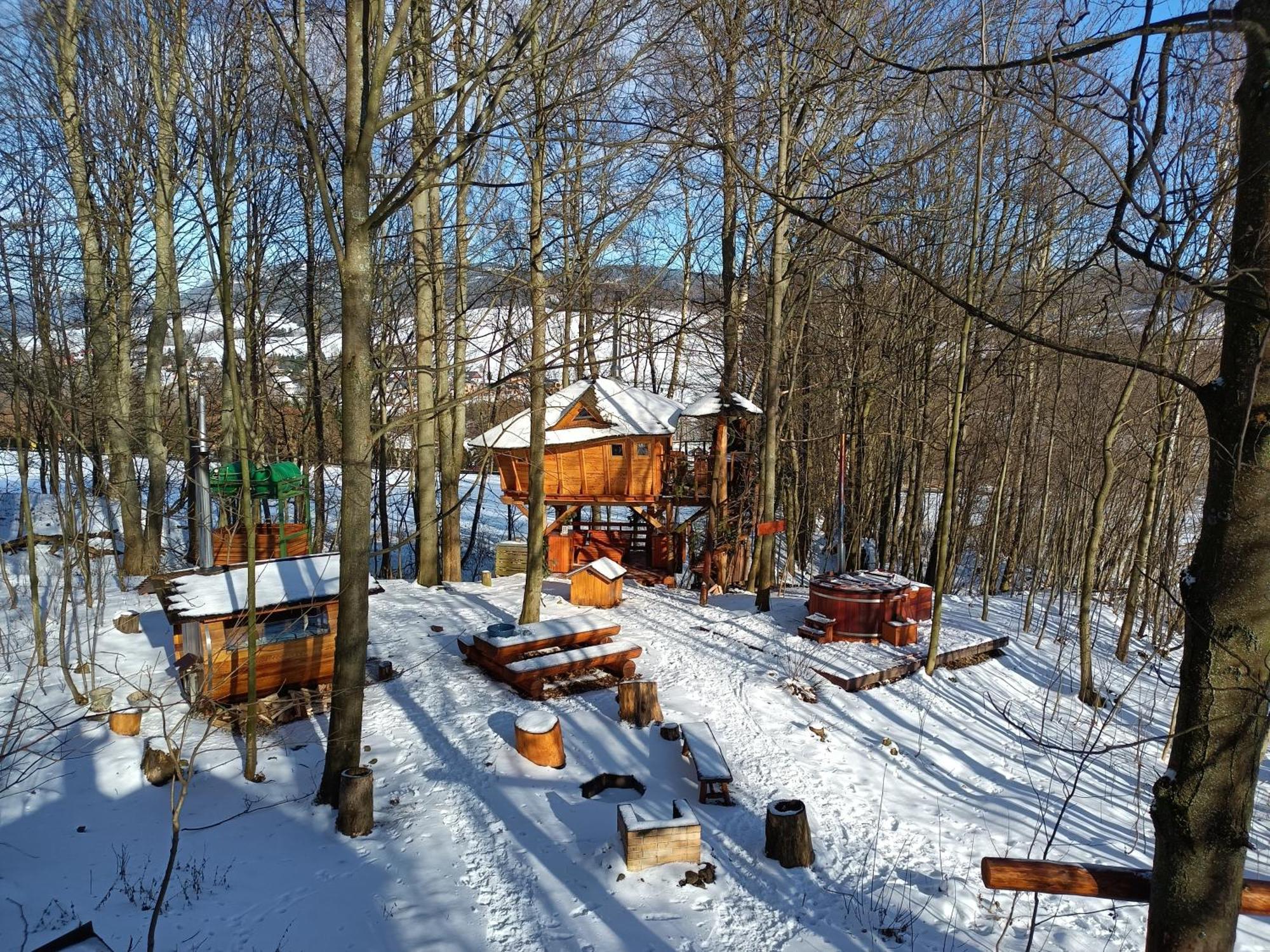 Treehous Sneznik S Wellness Hotell Dolní Morava Eksteriør bilde